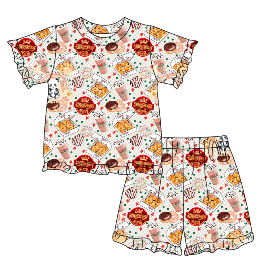 Cookie top matching shorts girls summer outfit preorder