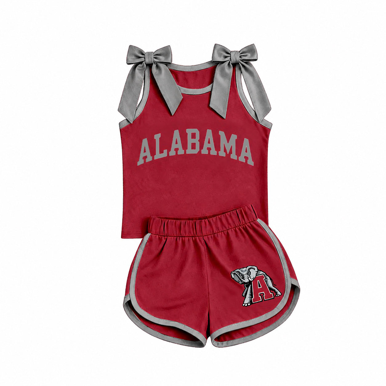 Alabama team design top matching shorts girls summer outfit preorder