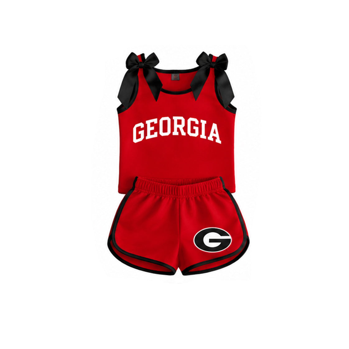 Georgia team design top matching shorts girls summer outfit preorder