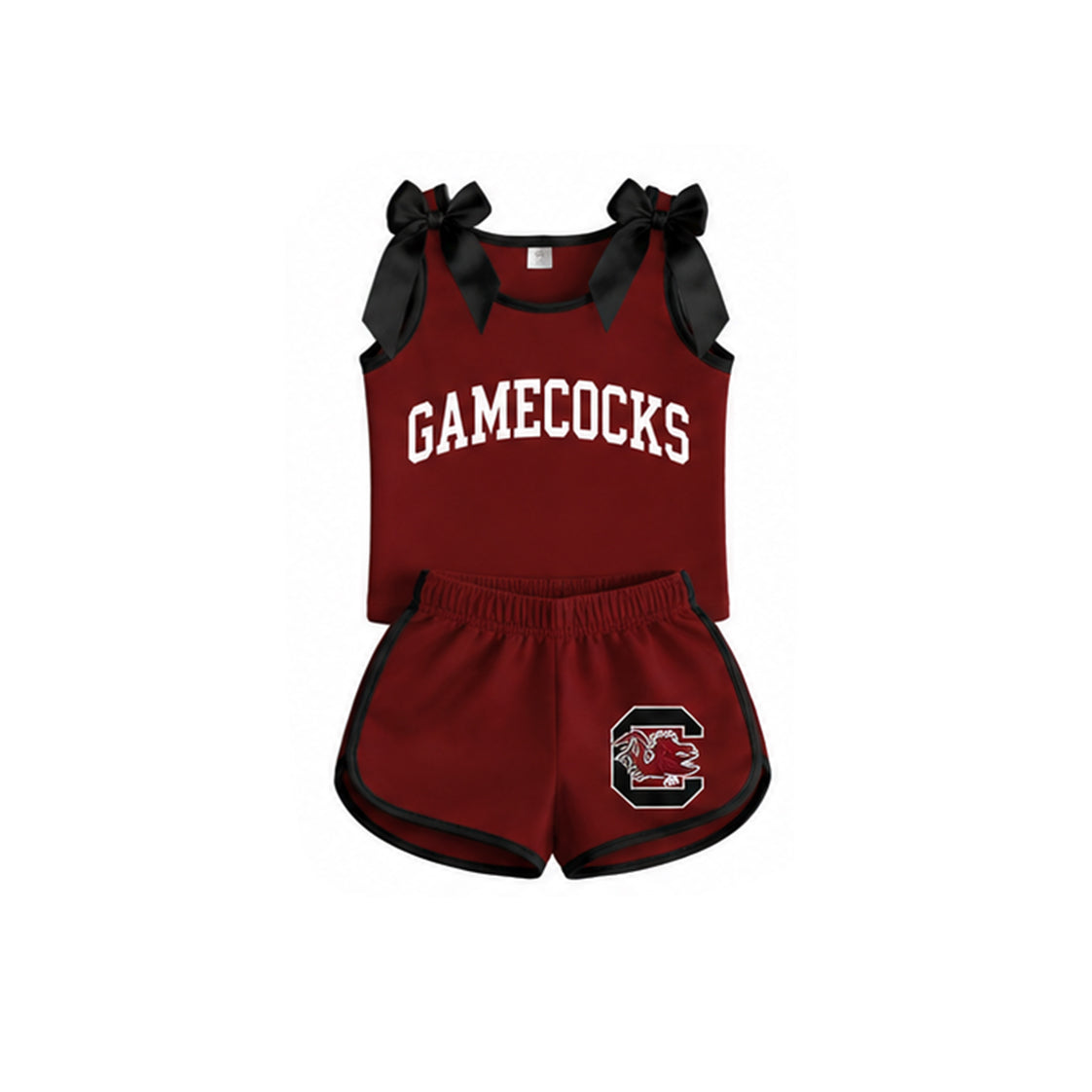 Gamecocks team design top matching shorts girls summer outfit preorder