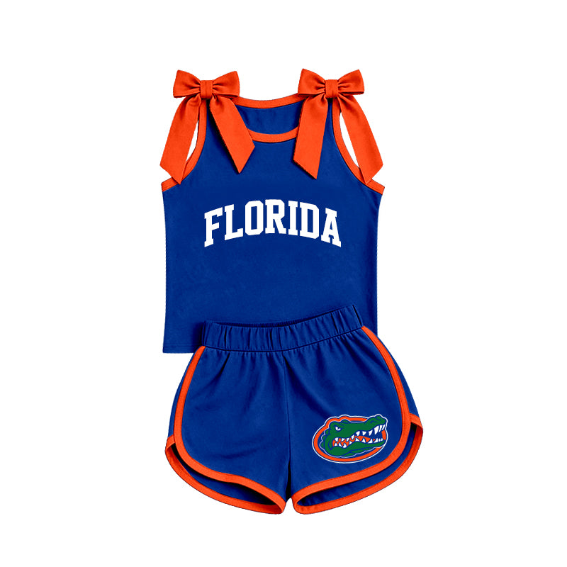 Florida team top matching shorts girls summer outfit preorder