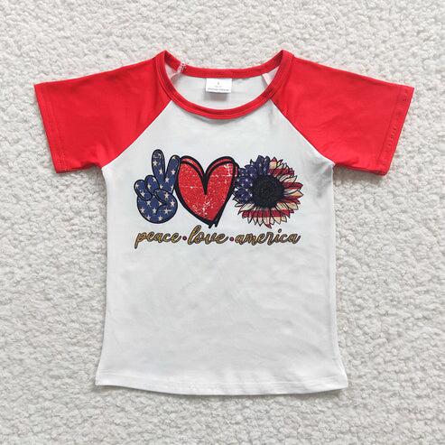 American boy short sleeve shirt