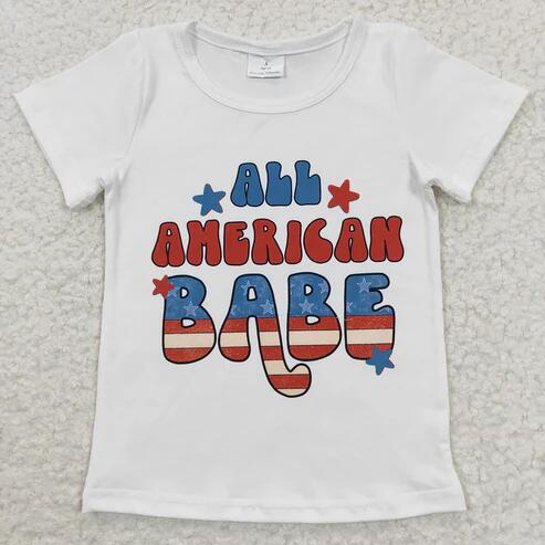 American boy short sleeve shirt