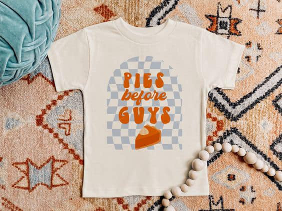 Thanksgiving pie short sleeve shirt top preorder