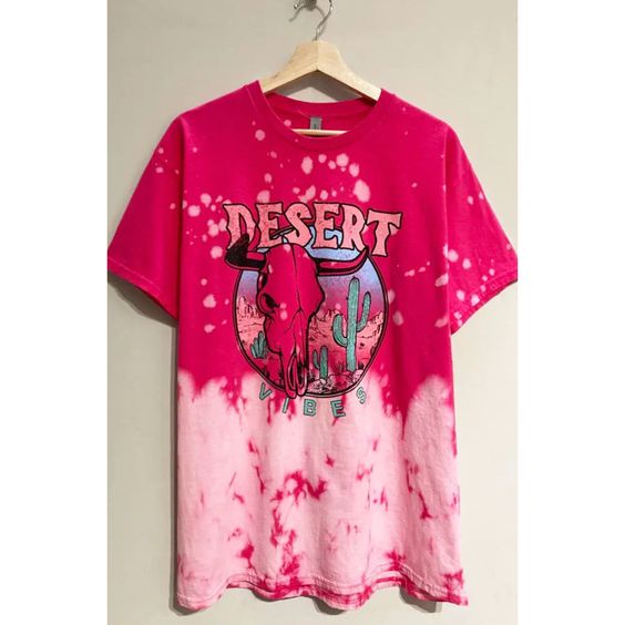 Adult women shorts sleeve western desert cactus short sleeve t-shirt top preorder