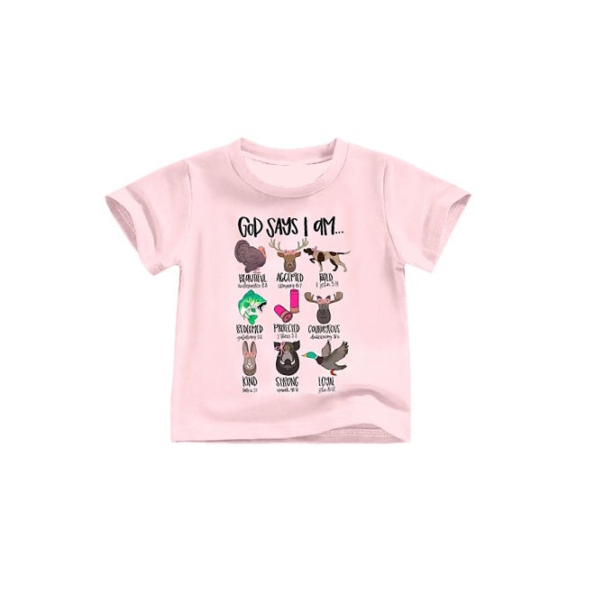 toddle girls short sleeve farm animal shirt preorder