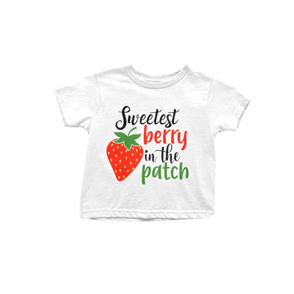 Strawberry toddle girls short sleeve shirt preorder