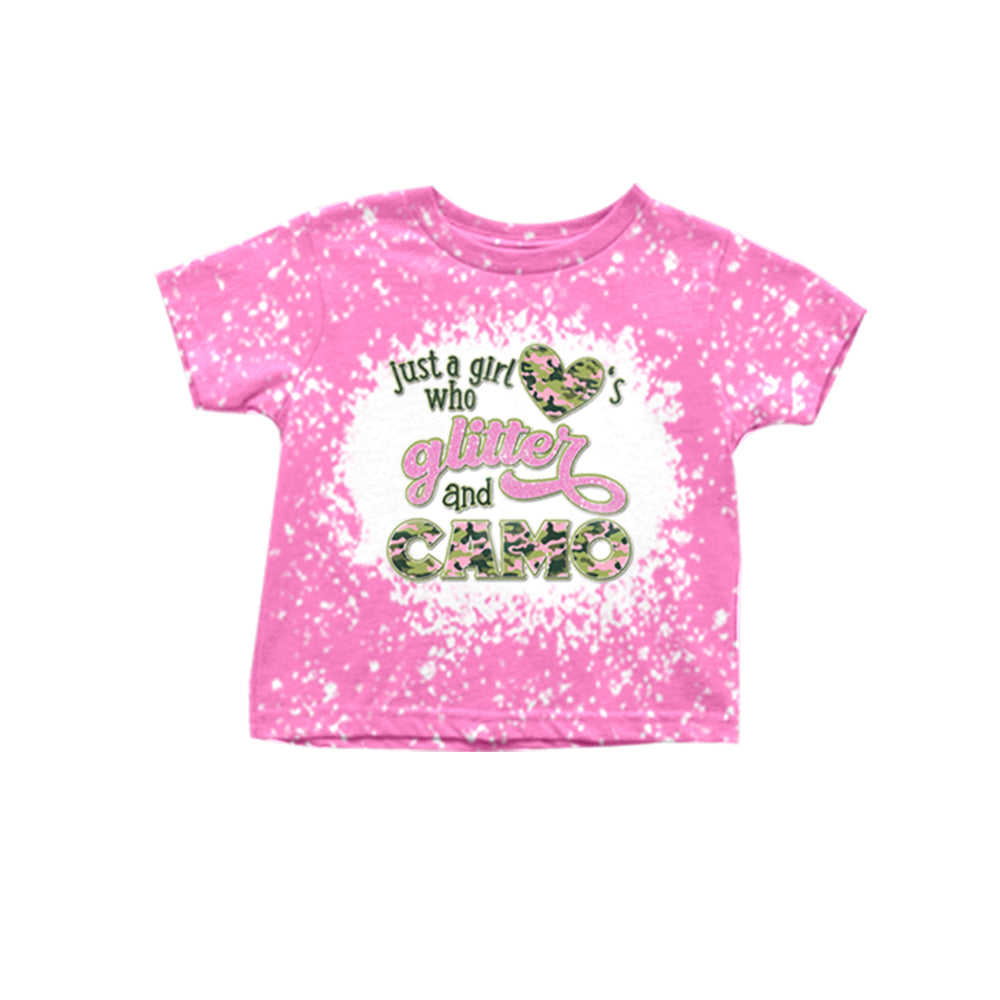 just a girl who loves glitter and camo valentines day shirt preorder