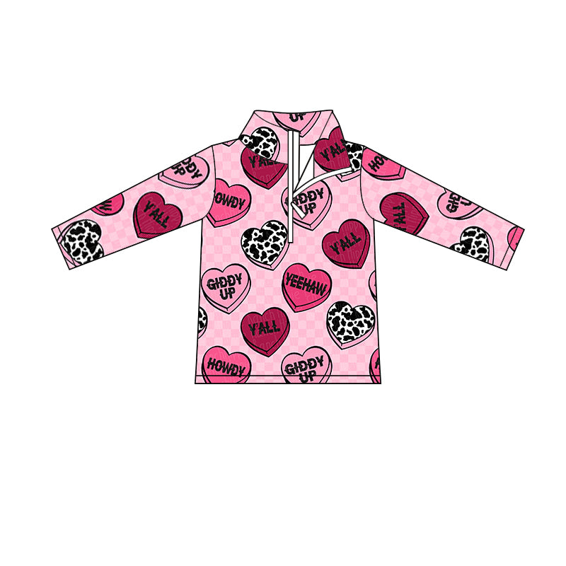 baby girls western howdy heart long sleeve shirt preorder