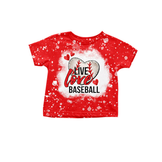 live love baseball heart shirt preorder