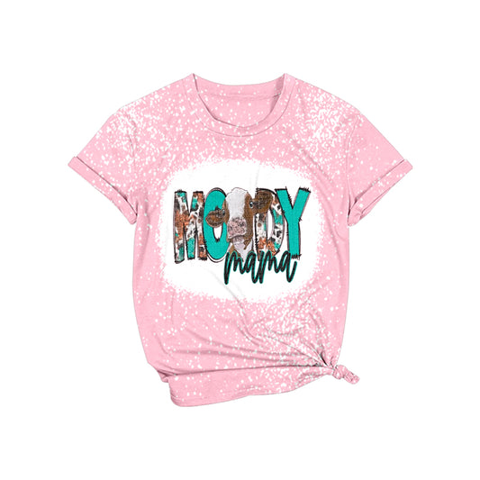 adult western moody mama pink shirt preorder