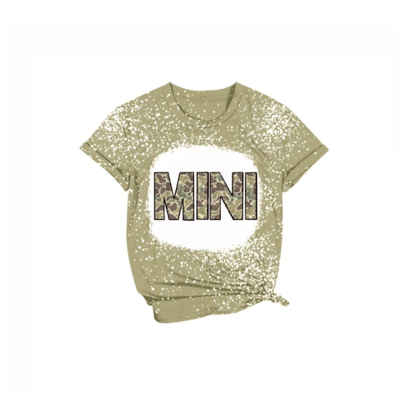 baby girls camo mini latter bleach shirt preorder