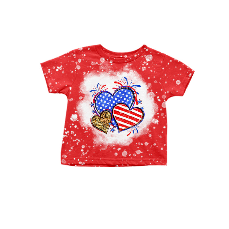 American girls july 4th heart print shirt preorder