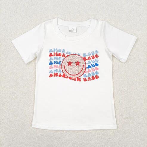 American boy short sleeve shirt