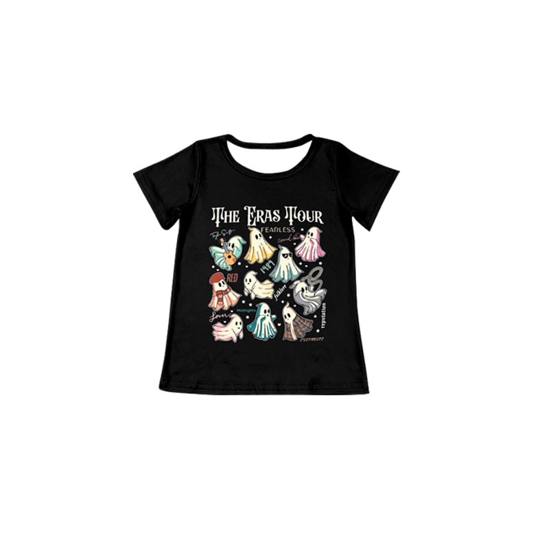 halloween ghost short sleeve black t-shirt top preorder