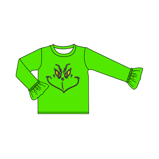 christmas green face long sleeve shirt preorder