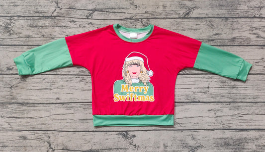Toddle girls Merry swiftmas long sleeve top