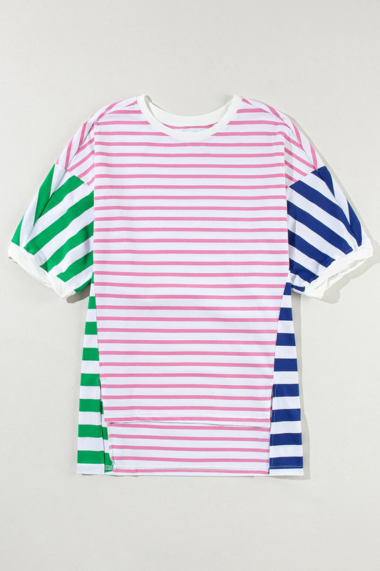 Adult women pink stripes top preorder