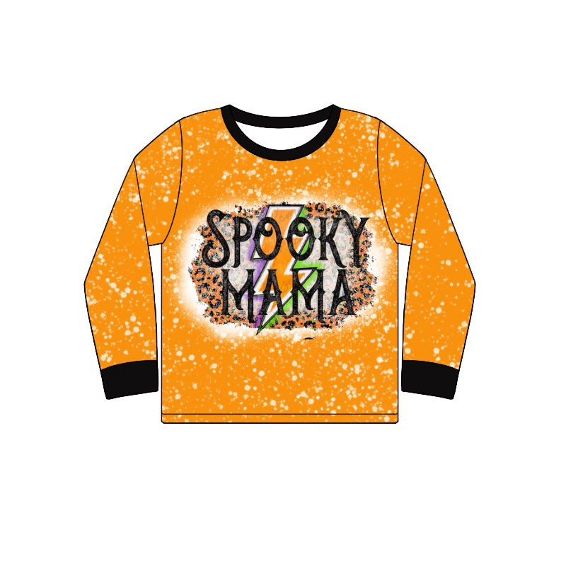 Adult Halloween spooky mama long sleeve top preorder