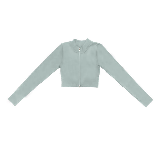 Baby Girls Blue Active Wear Long Sleeve Zip Top Preorder