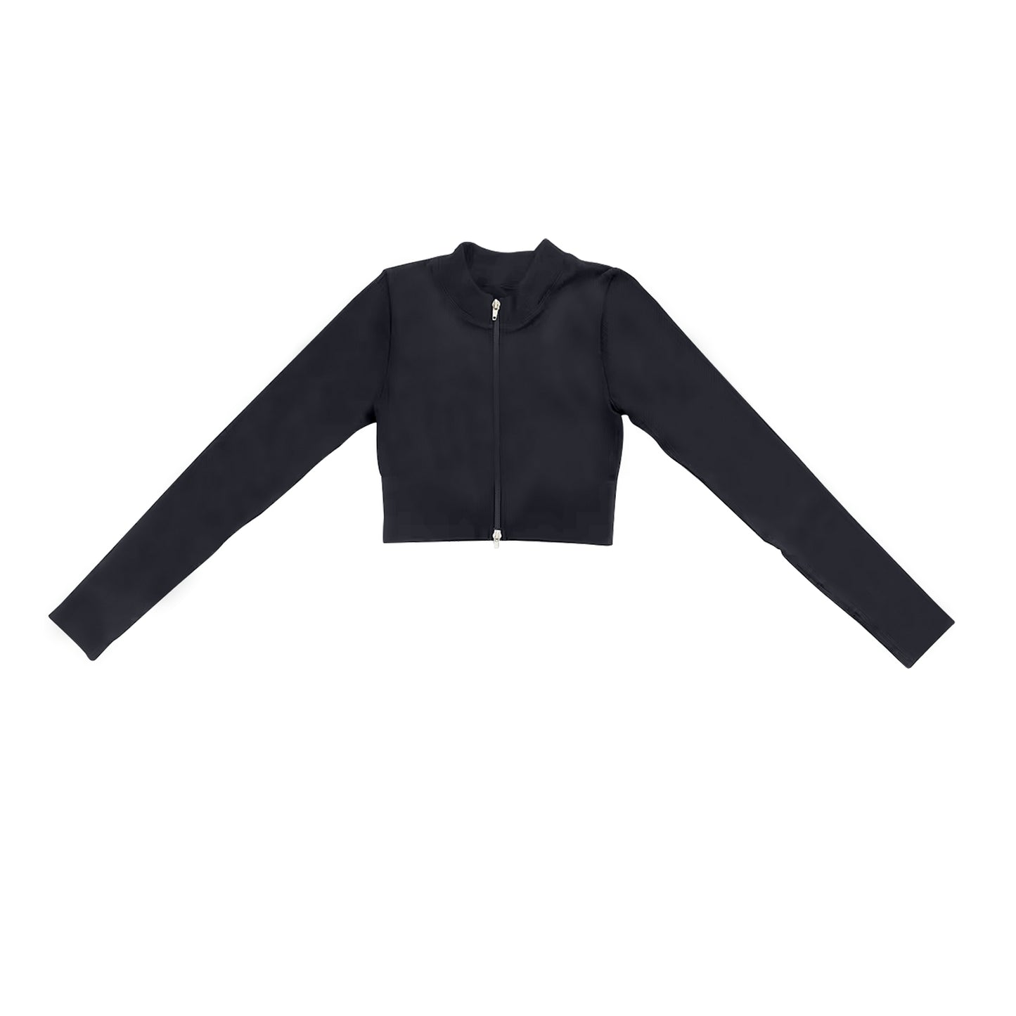 Baby Girls Black Active Wear Long Sleeve Zip Top Preorder