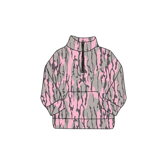 Baby girls pink camo long sleeve t-shirt top preorder