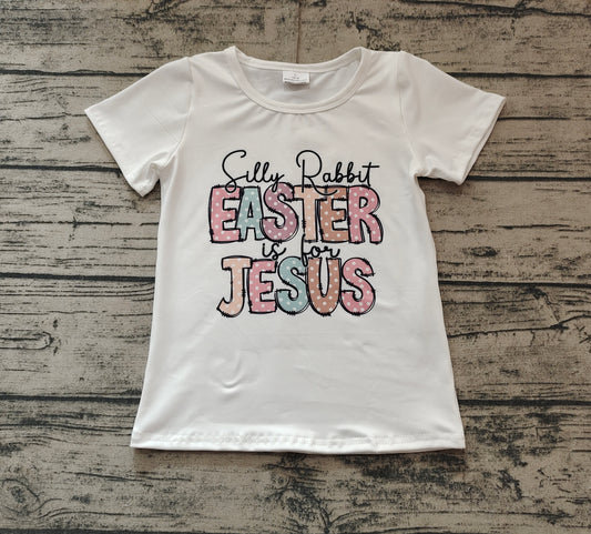 Easter Jesus baby girl short sleeve t-shirt top preorder