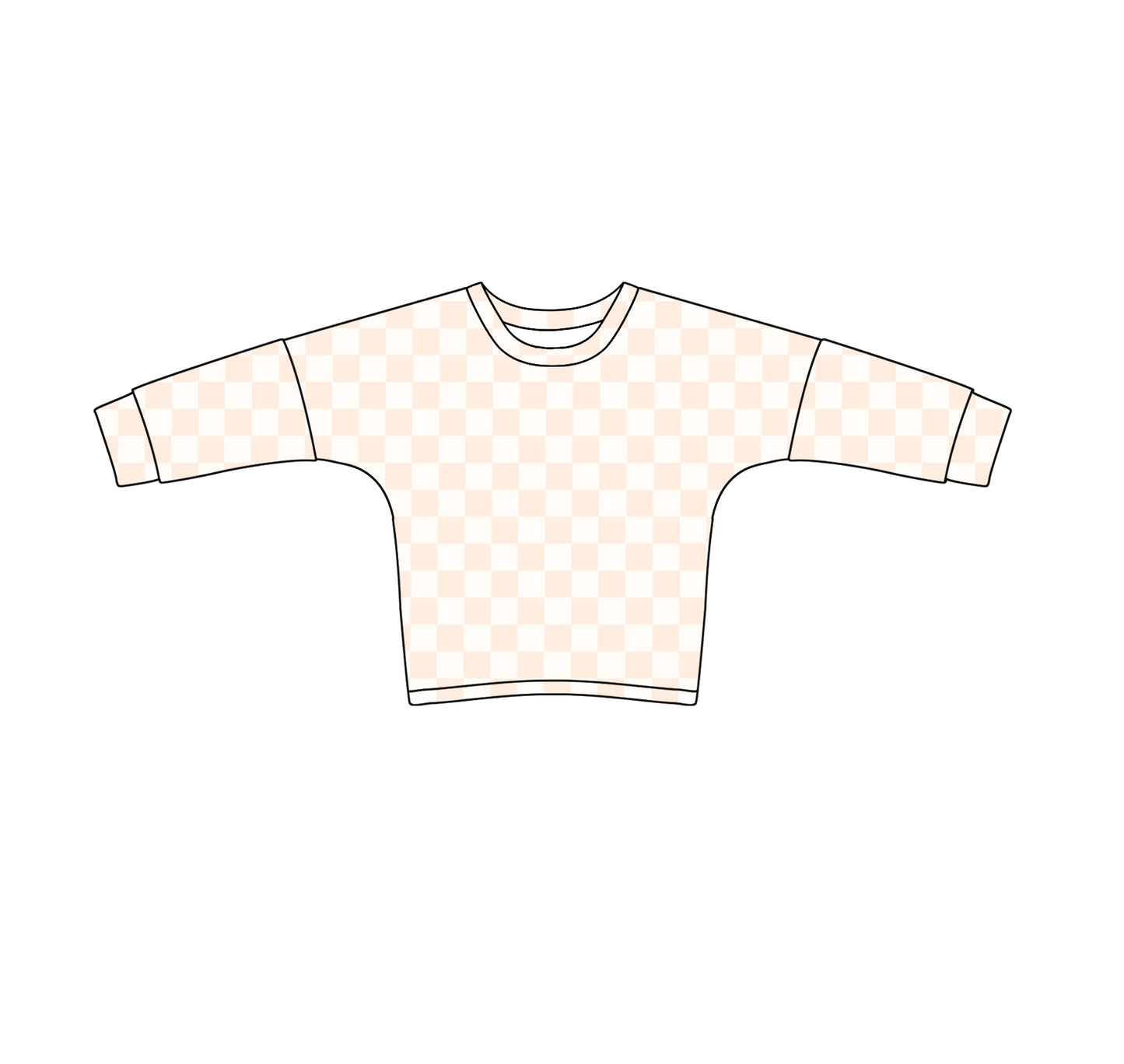 Khahi checkered long sleeve t-shirt top preorder