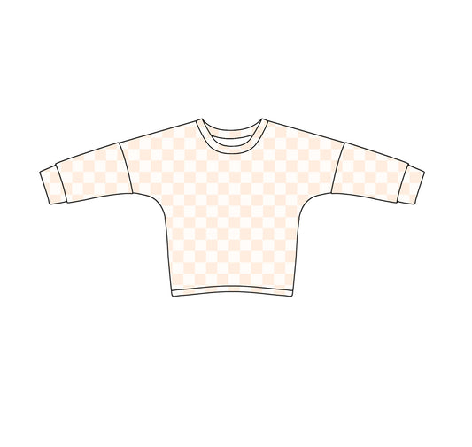 Khahi checkered long sleeve t-shirt top preorder