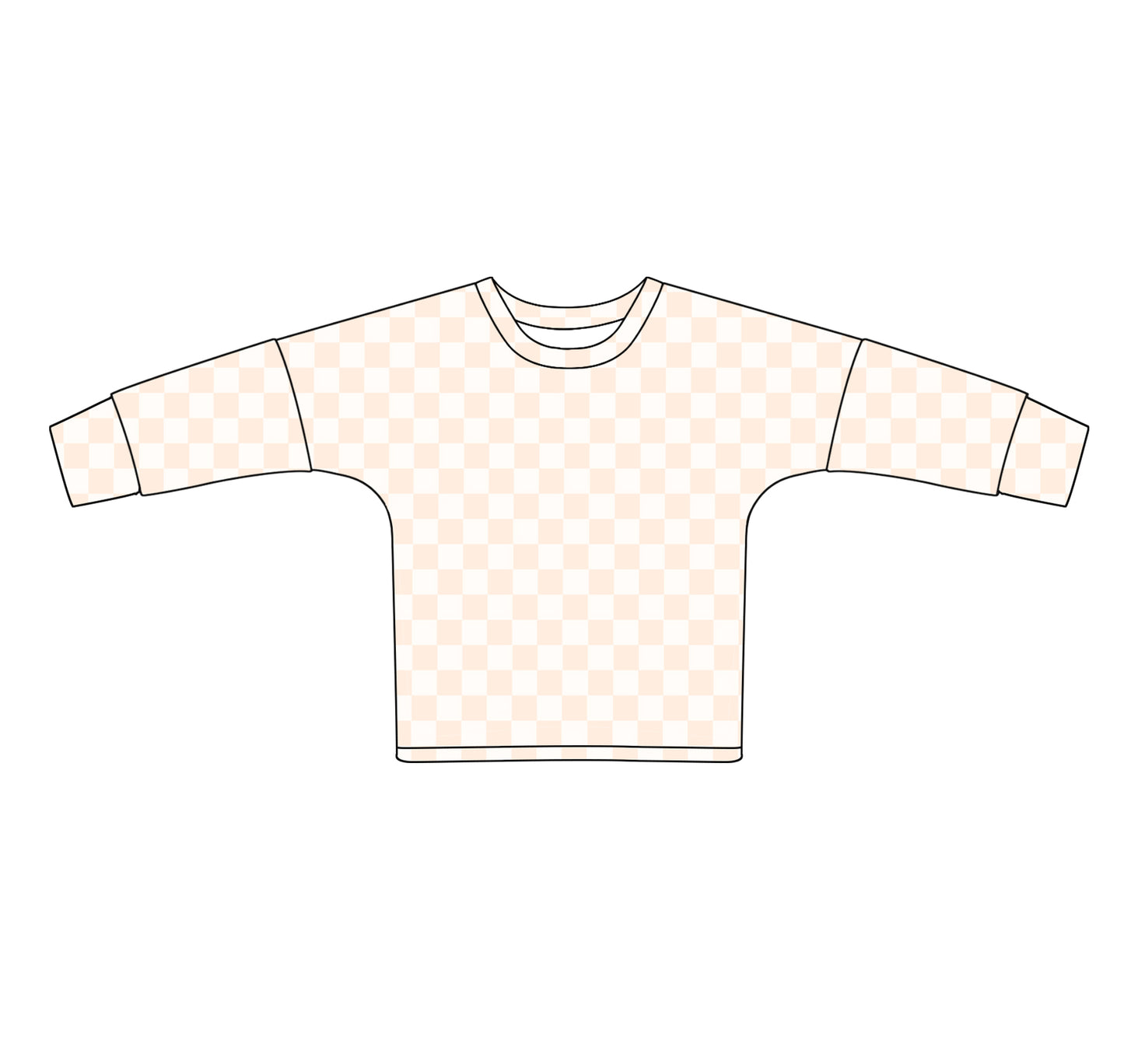 Adult  womem khaki checkered long sleeve  top preorder