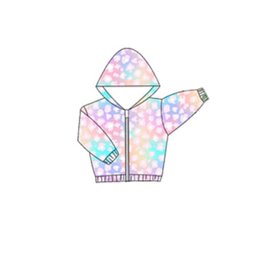 Baby girls colorful  Long Sleeve Hoodie Pullover Preorder