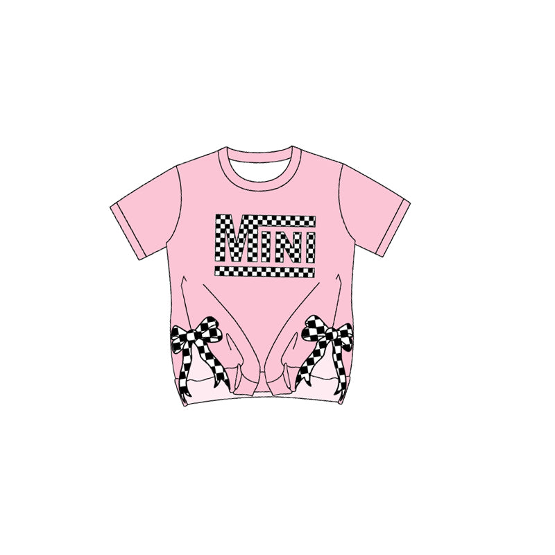 Mini letter baby girl short sleeve t-shirt top preorder