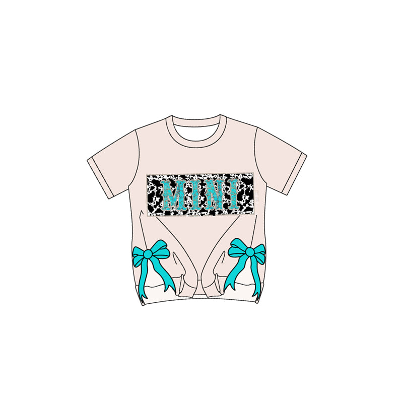 Mini letter baby girl short sleeve t-shirt top preorder