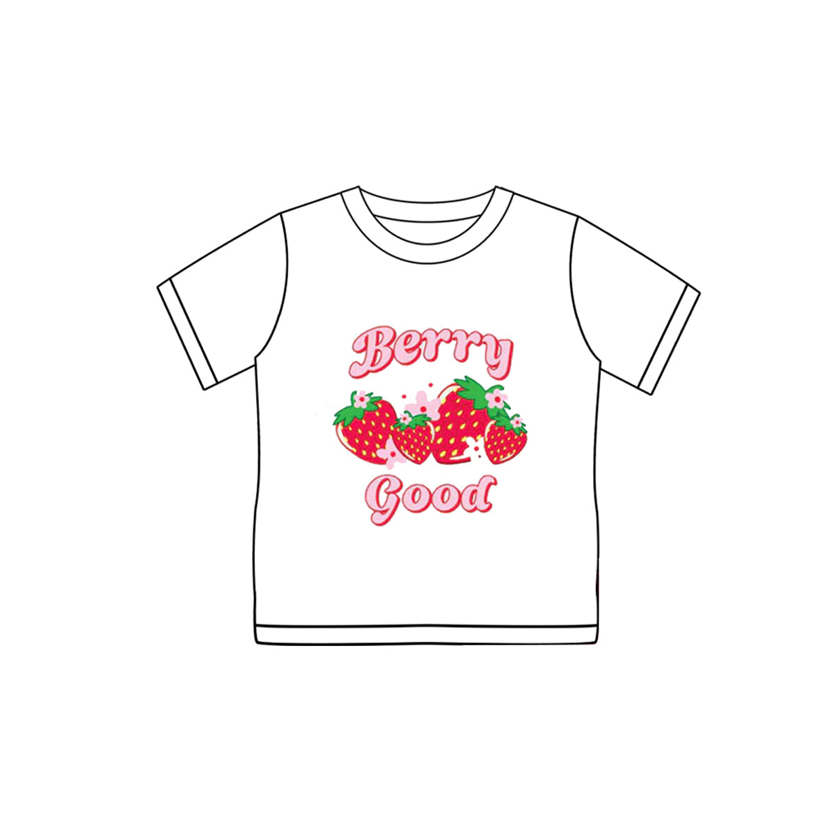 Toddle baby girl short sleeve strawberry shirt preorder
