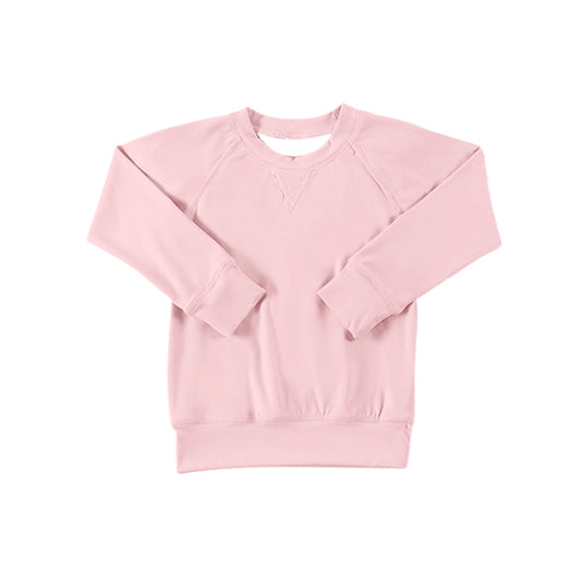 Baby Girls Pink Active Wear Long Sleeve Yoga Top Preorder