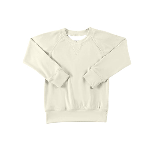 Baby Girls Cream Active Wear Long Sleeve Yoga Top Preorder