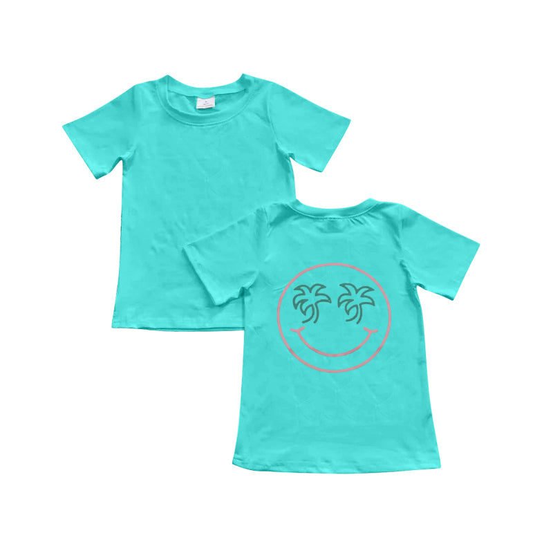 Smile face design short sleeve t shirt preorder