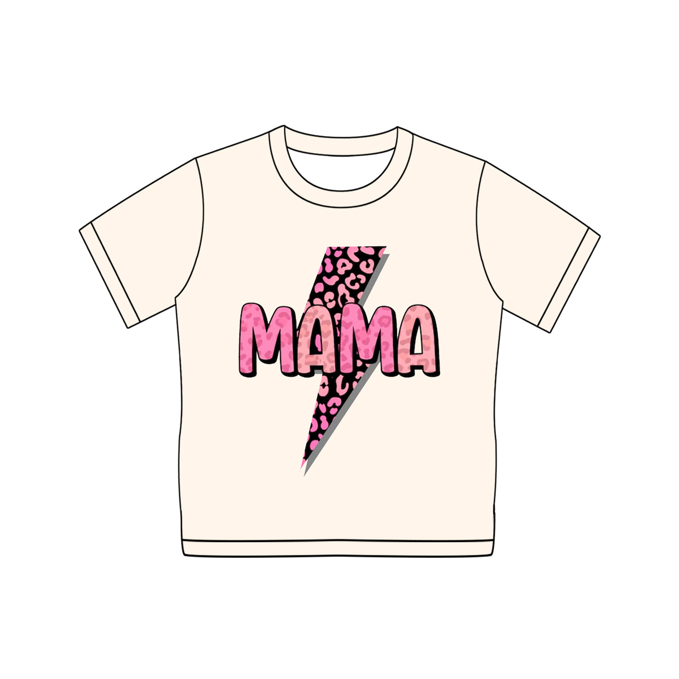 Adult women Mama letter short sleeve t-shirt top preorder