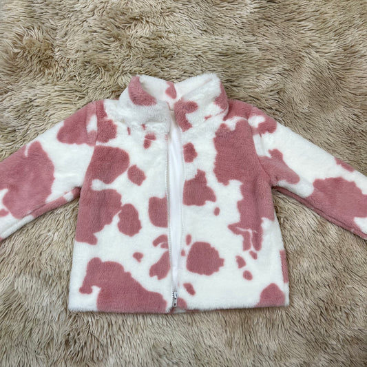 Girls Cowhide Long Sleeve Fall Winter Warm Pullover Preorder