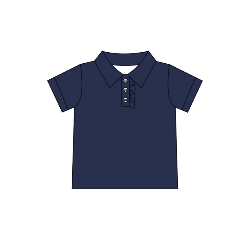 Baby boy short sleeve navy top preorder