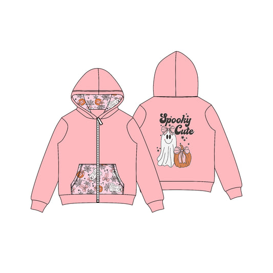 Baby girl Halloween ghost design long sleeve hoodie top preorder