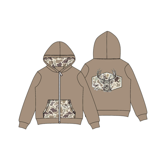 Baby girl Camo deer design long sleeve hoodie top preorder
