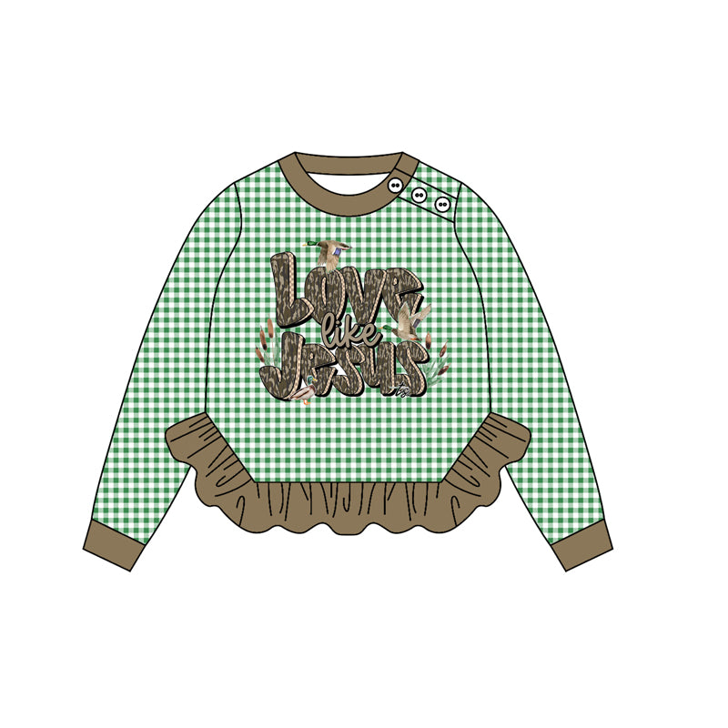 Love like Jesus girls kids long sleeve top preorder