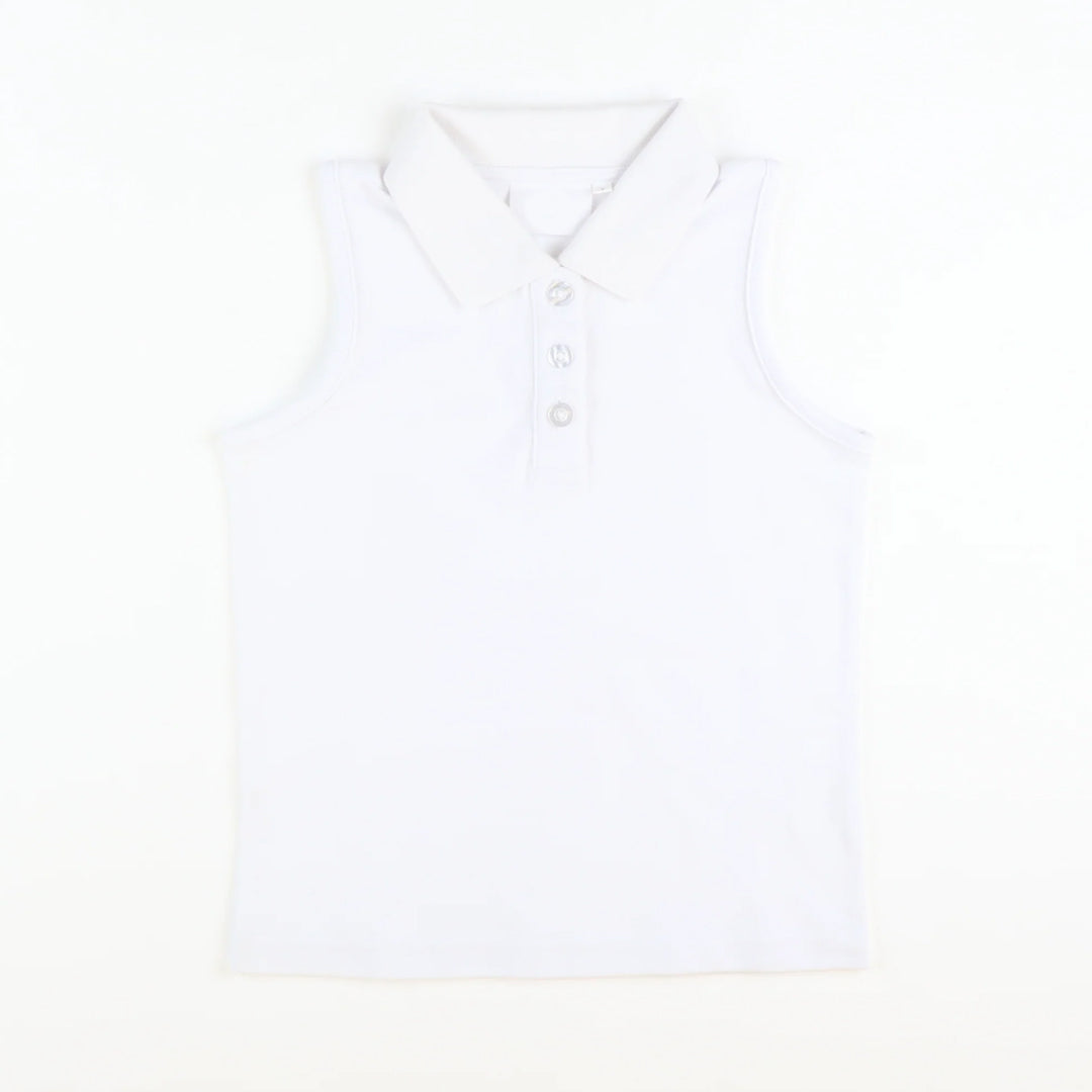 Baby Girls White Yoga Top Shirt Preorder