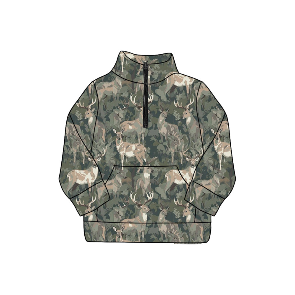 Adult women deer hunting long sleeve pullover top preorder