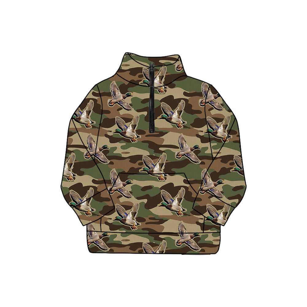 Adult women duck camo long sleeve pullover preorder