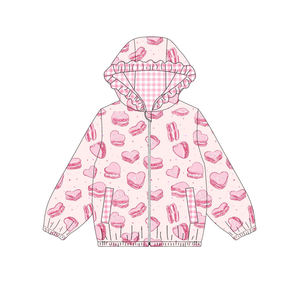 Valentines day heart cookie girls long sleeve hoodie top preorder