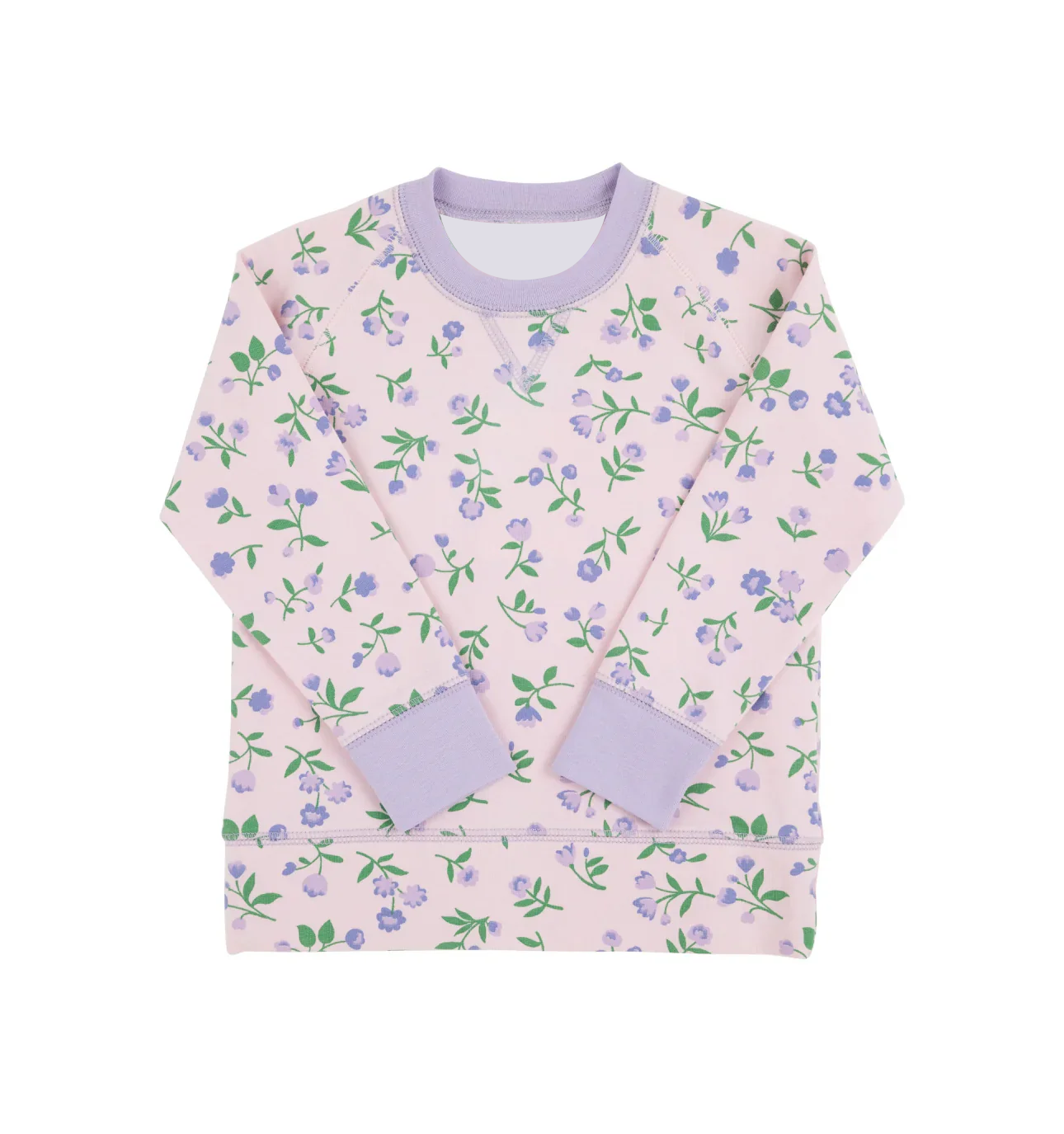 Lavender floral girl long sleeve t-shirt top preorder