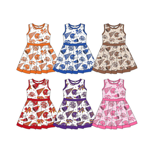 Toddle girls wholesale custom team design yoga dress
