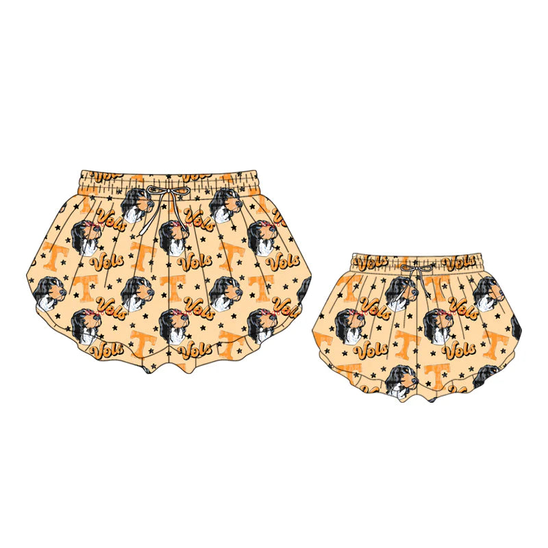 Mommy and Me Tennessee team design summer shorts